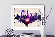 New York Watercolor Art Print, a Decorative Illustration by Lavinsky Art Store (Thumbnail 7 of 7)