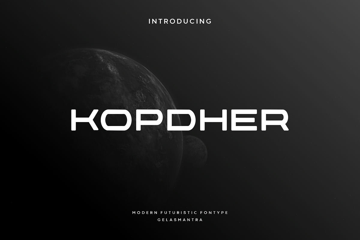 Kopdher, a Font by garismantra (Photo 1 of 4)
