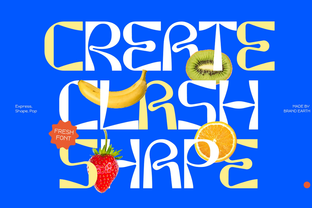 HypeNowa – Groovy Psychedelic Font, a Sans Serif Font by Brand Earth (Photo 3 of 7)
