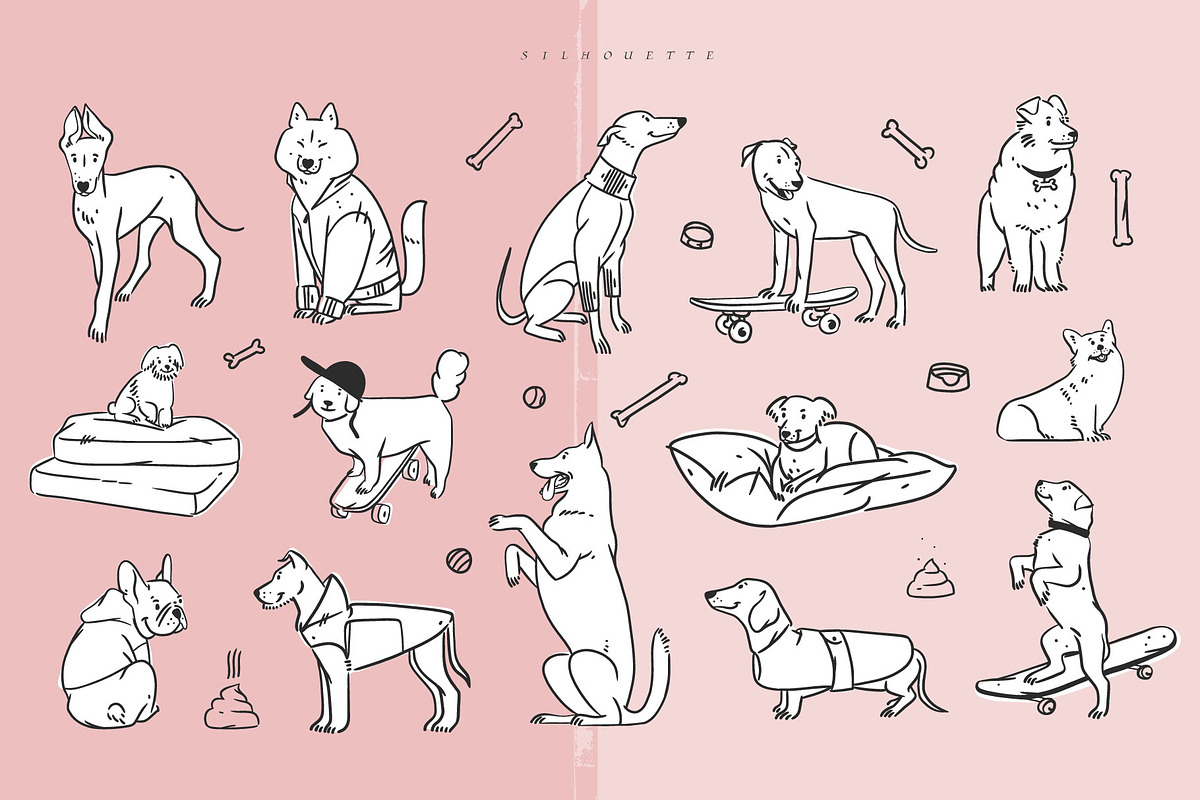 Cute doggy collection, an Animal Illustration by Anastasy_helter (Photo 4 of 15)