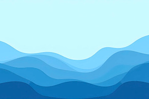 Modern Blue Wave Abstract Background