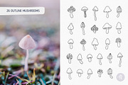 Mystical Mushrooms Clipart Set, an Object Graphic by Alena Koval (Thumbnail 4 of 16)