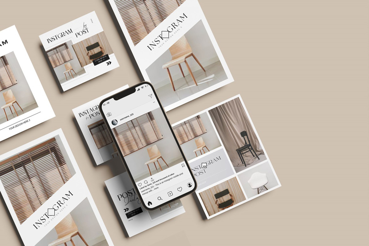 Instagram Post Mockup, an iPhone Mockup by YurnalisPerix (Photo 3 of 3)