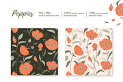 Summer poppies seamless patterns, a Pattern Graphic by Alenkakarabanova (Thumbnail 3 of 6)