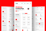 Modern Landing Page Wireframe Design, a Landing Page Template by ContestDesign (Thumbnail 1 of 5)