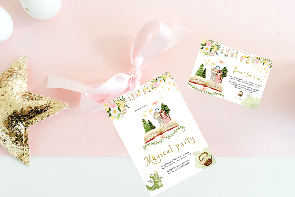 Princess and knight clipart, a Decorative Illustration by heyiamalice (Photo 9 of 13)