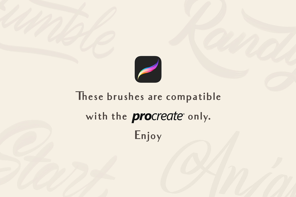 Procreate Lettering Brushes, a Brush Add-On by Nurmiftah (Photo 5 of 6)