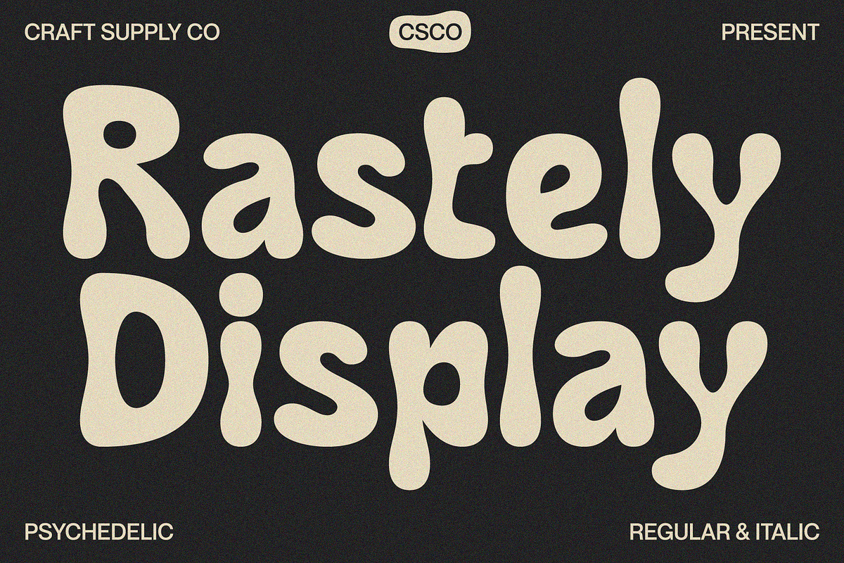 Rastely – Funky Typeface, a Sans Serif Font by Craft Supply Co. (Photo 1 of 8)