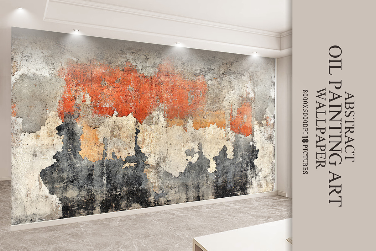 Abstract oil painting art wallpaper, a Decorative Illustration by fei long (Photo 1 of 10)