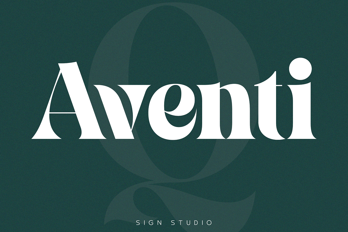 Aventi - Bold Style, a Serif Font by Sign Studio (Photo 10 of 10)