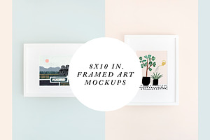 8x10 Framed Art Mockups (White)