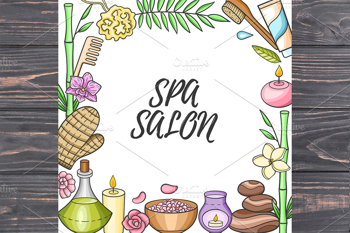 SPA and Massage Design Kit, a Healthcare Illustration by Artspace (Photo 4 of 5)