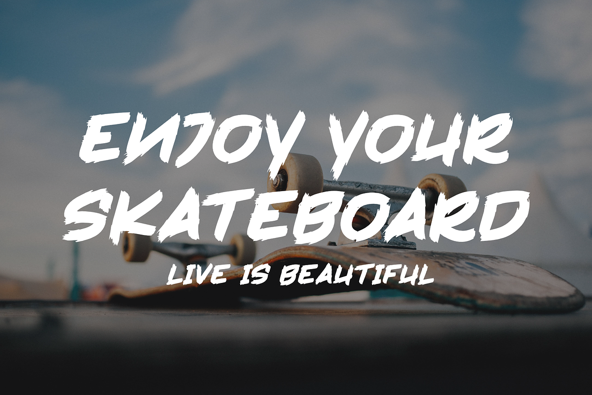 Derrick Skone is a Brush Font, a Font by Dumadistyle (Photo 7 of 8)