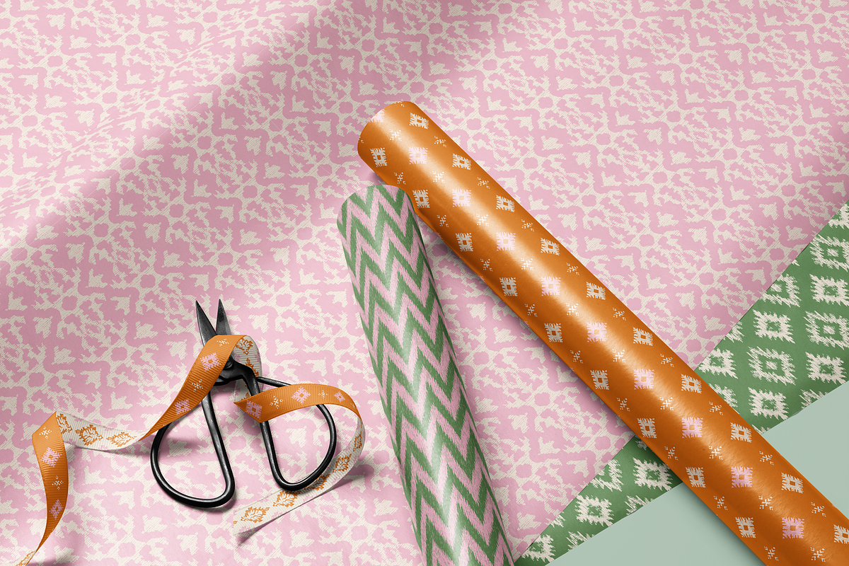 IKAT PRINTS ethnic textured patterns, a Pattern Graphic by SappiStudio (Photo 11 of 14)