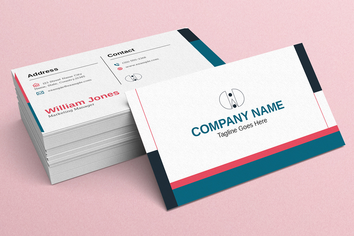 Professional Business Card Template, a Business Card Template by MightyDesign (Photo 2 of 6)