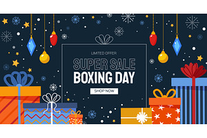 Boxing Day Concept. Different gift