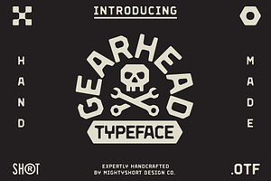 Gearhead Typeface
