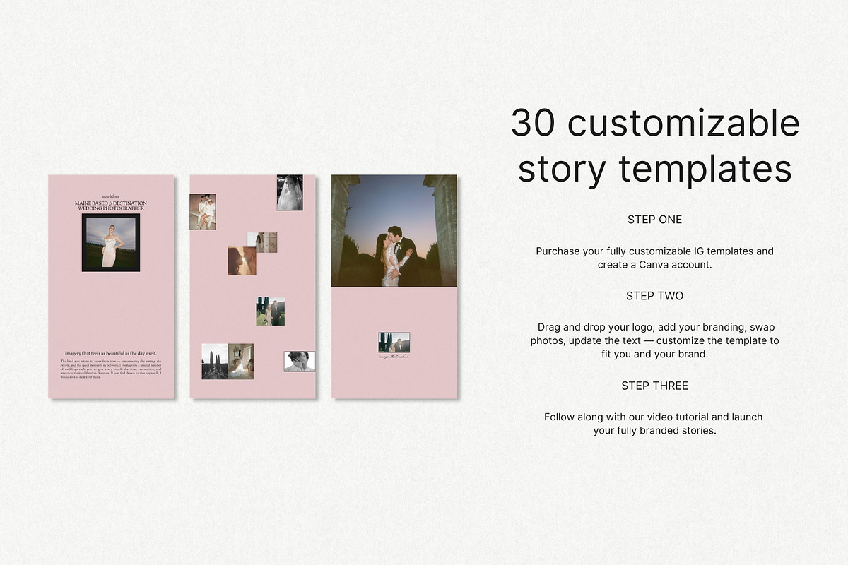 Romantic Instagram Story Templates, a Social Media Template by Seventh Made (Photo 2 of 3)