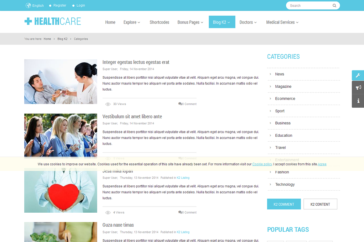 SJ Healthcare - Multipurpose Theme, a Websites & App Template by YouTech (Photo 2 of 5)