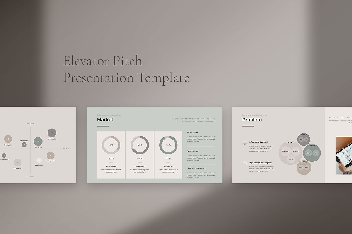 Canva Elevator Pitch Presentation, a Presentation Template by CreativityForest (Photo 2 of 8)