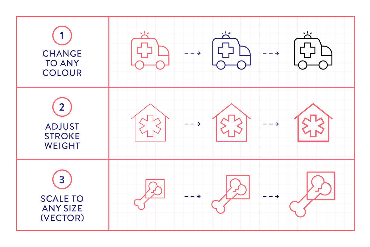 Medical Line Icons, an Outline Icon by Made by Made (Photo 3 of 7)