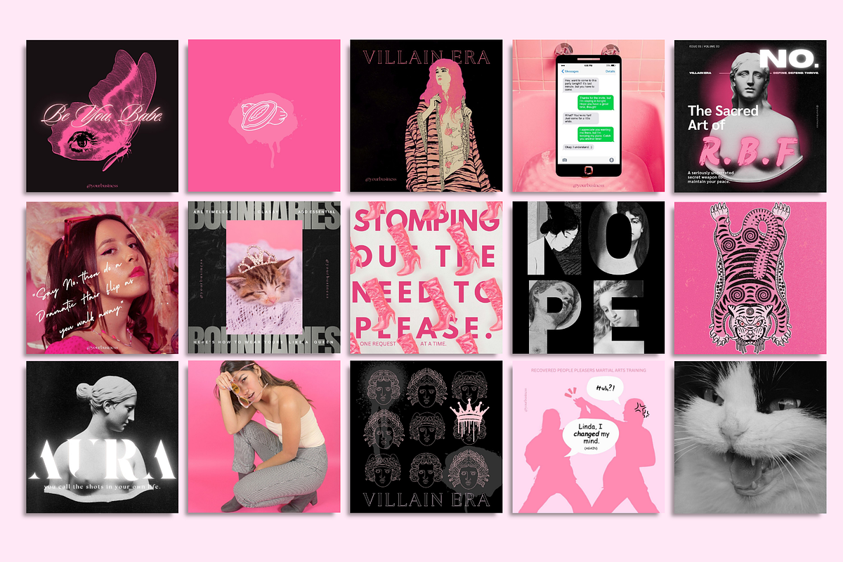 The Girl Boss Social Media Bundle, a Social Media Template by The Flossy Finch (Photo 8 of 14)
