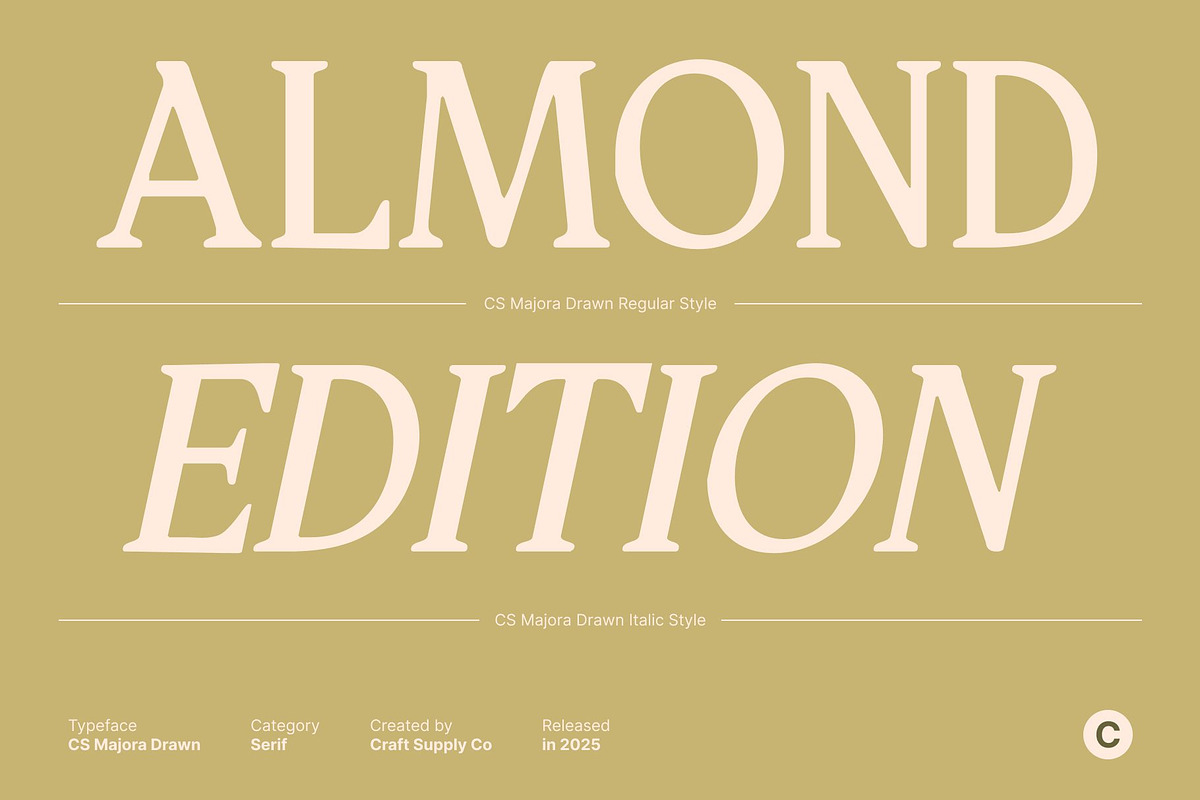 CS Majora Drawn, a Serif Font by Craft Supply Co. (Photo 4 of 8)