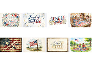 Grunge 4th of July Celebration, a Texture Illustration by VetalStock (Thumbnail 2 of 3)