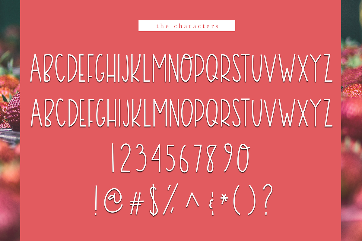 Very Berry Smoothie - A Tall Font preview 6