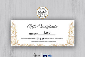 Modern Gift Certificate Templates v1