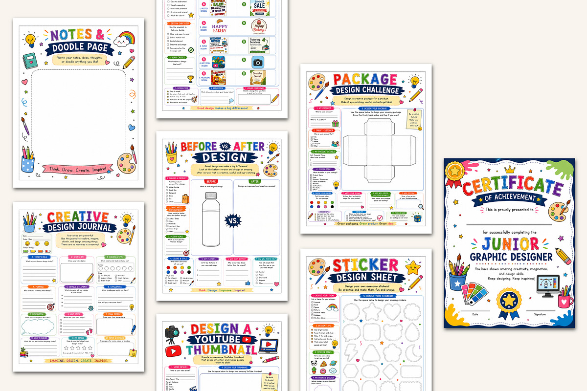 Graphic Design Workbook, a Stationery Template by Designmela01 (Photo 4 of 5)