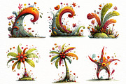 Whimsical Summer splash Clipart, an Illustration by Designworld (Thumbnail 2 of 8)