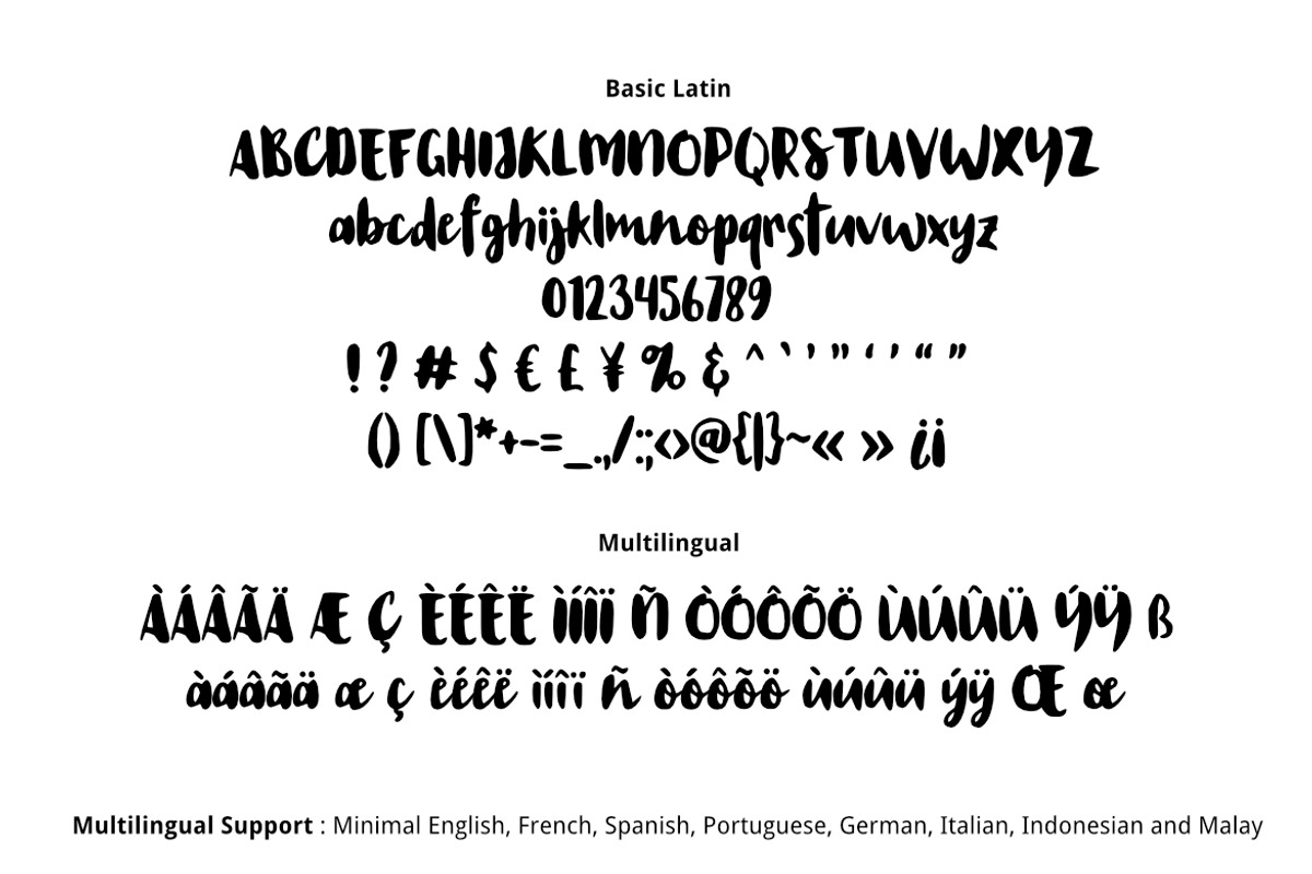 Wrist Hand Brush Font preview 2
