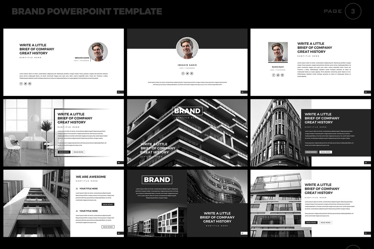 Brand Powerpoint Template, a Presentation Template by iHemalaya (Photo 3 of 13)