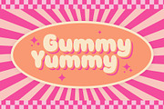 Gummy Yummy - Playful Display Font, a Font by Studio Moara (Thumbnail 1 of 8)