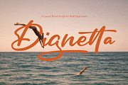 Dignetta - Casual Brush Script, a Script Font by Inviline.co (Thumbnail 10 of 10)