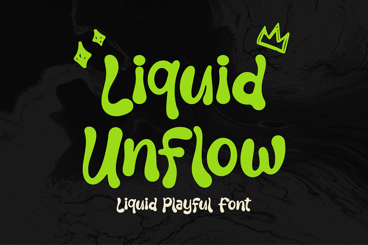 Liquid Unflow | Liquid Playful Font, a Handwritten Font by gracetype_studio (Photo 1 of 12)