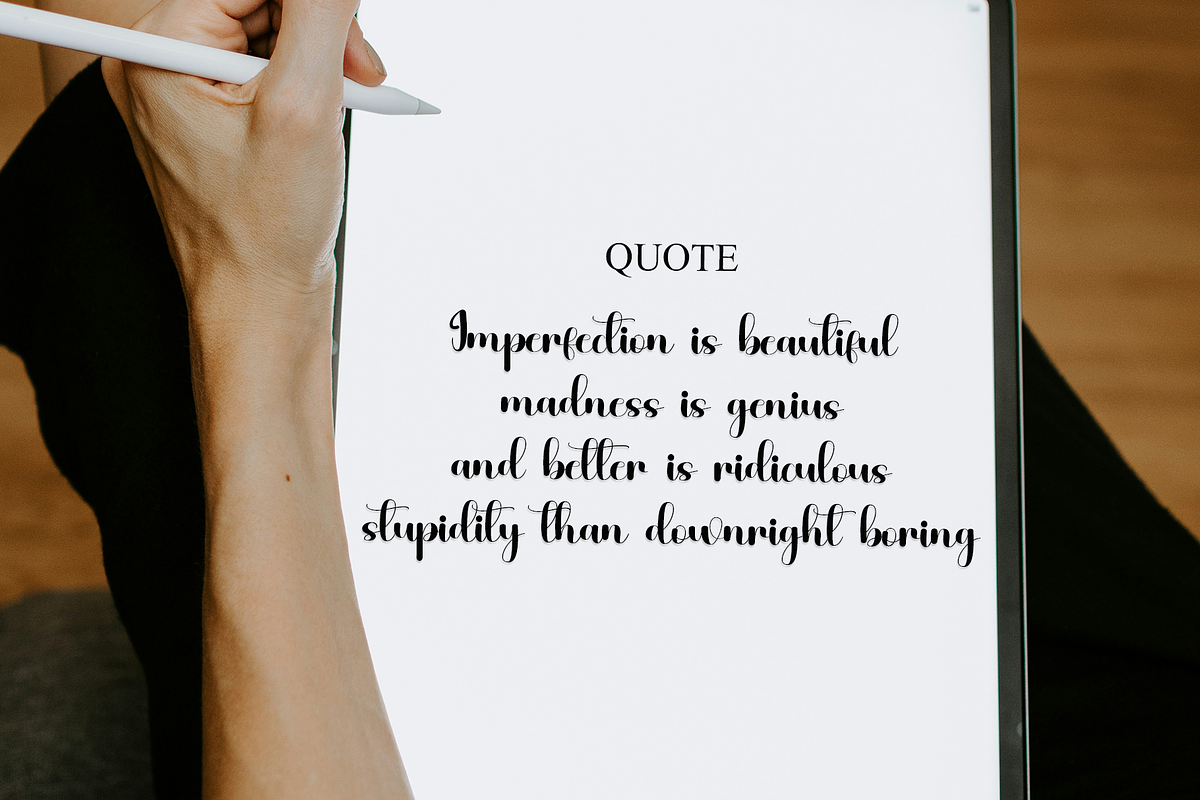 Inspirational, a Script Font by FreshTypeINK (Photo 2 of 8)