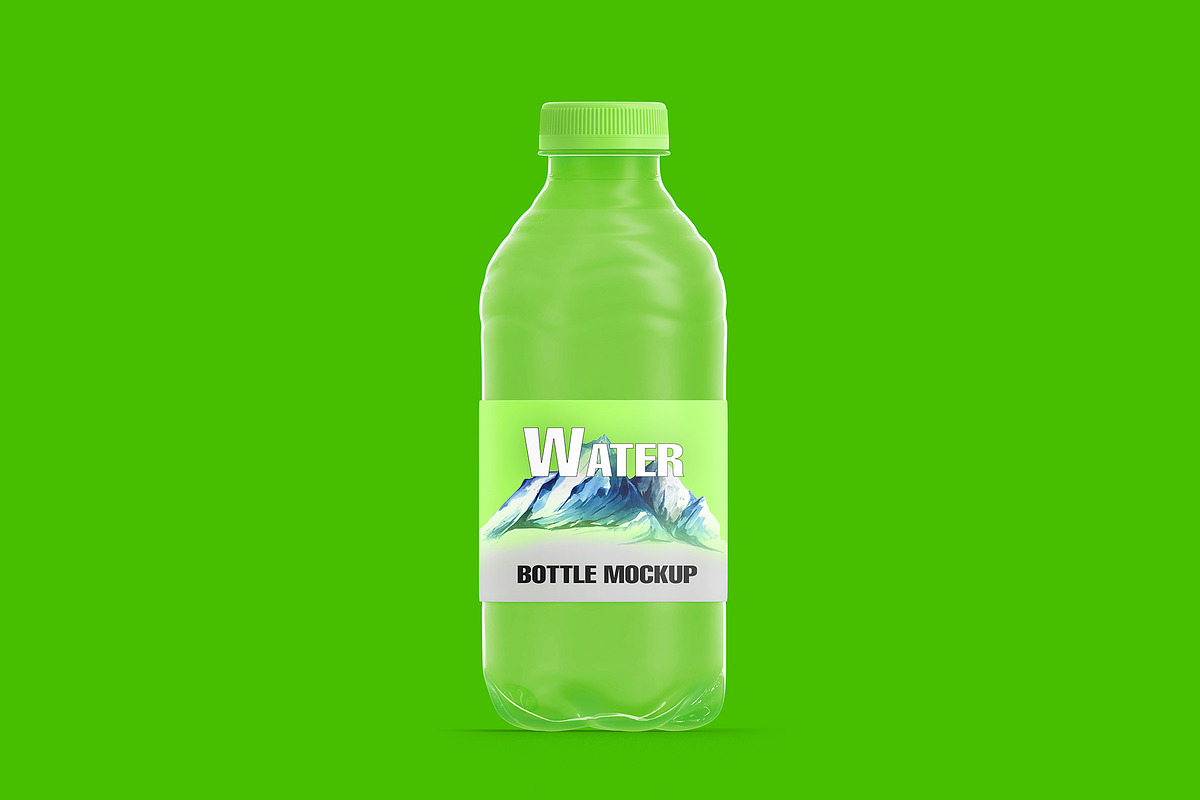 Plastic transparent bottle mockup, a Cups & Container Mockup by GraphicVil (Photo 5 of 9)