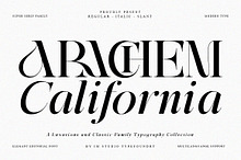 Arachem California | 27 Font Style