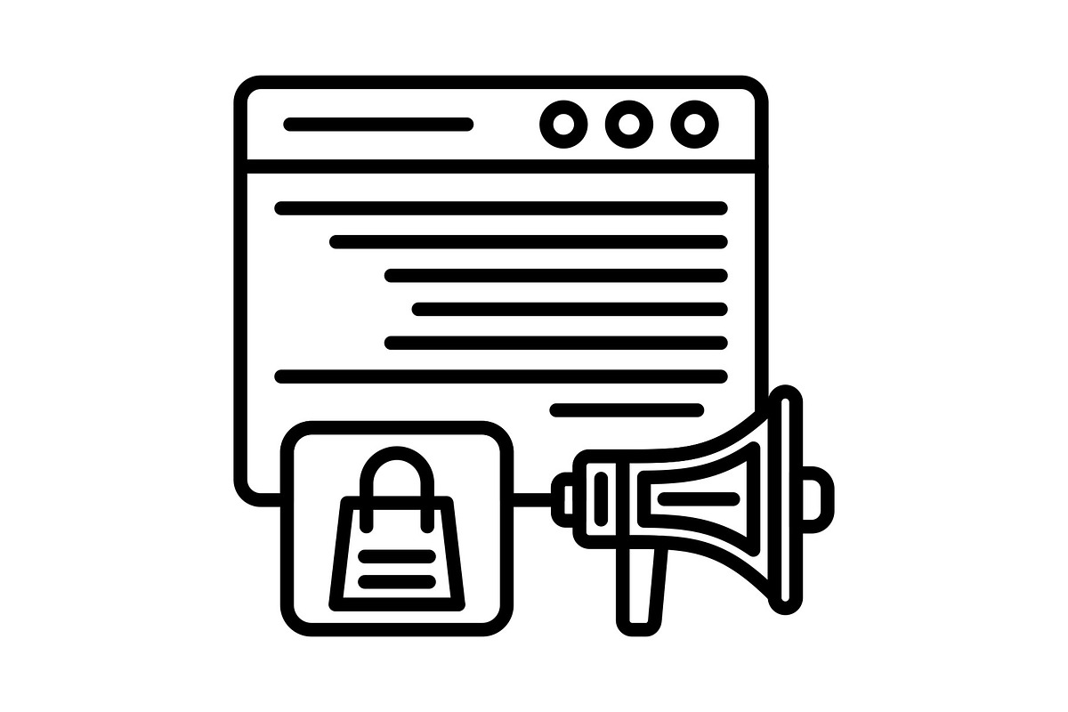 Shopping Bag Line Icon, an Outline Icon by Pexelpy (Photo 1 of 2)