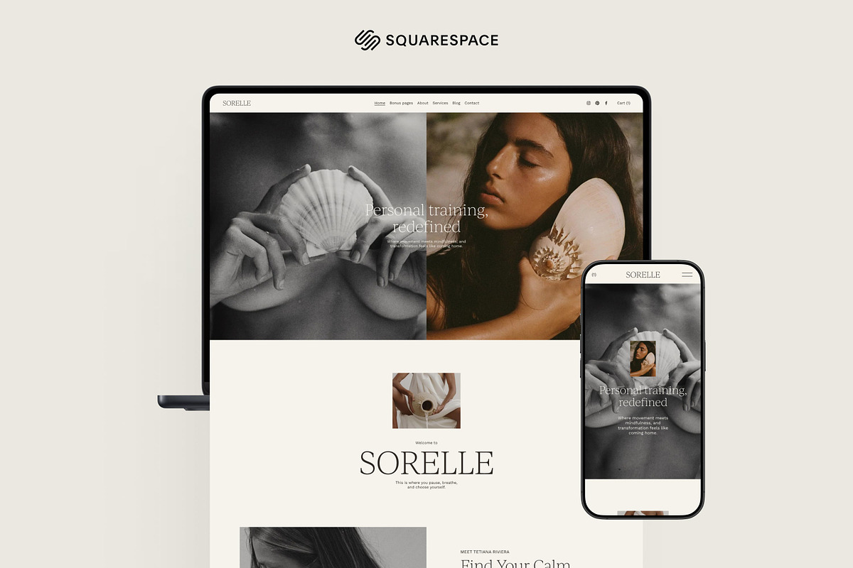 Squarespace Template Coach Website, a Squarespace Template by The Soft Voice (Photo 3 of 8)
