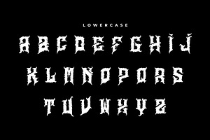 Aligator - Deathmetal Font