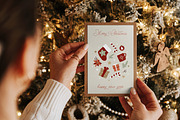 Christmas postcard mockup set 1 v2, a Print Template by Mocart (Thumbnail 9 of 14)