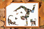 Yoga Girl And Cat Photo Collage, a Templates & Theme by AIW SOLUTIONS (Thumbnail 1 of 5)