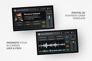 Digital DJ Business Card Template, a Business Card Template by vinyljunkie (Thumbnail 1 of 4)