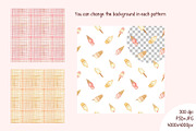 Ice-cream watercolor collection, a Pattern Graphic by Lagniappe Art (Thumbnail 4 of 10)