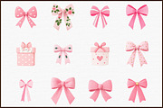 Watercolor Clipart - Pink Bow - Bow, an Illustration by Sublimation Artist (Thumbnail 3 of 6)