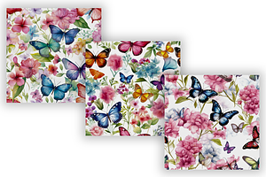 Butterfly Garden Party Pattern Set