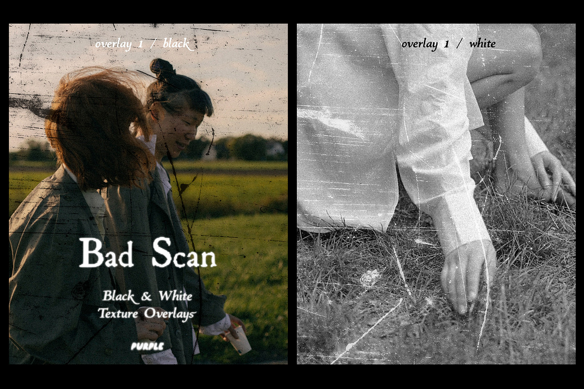 Bad Scan: Black & White Overlays, a Texture Graphic by Purple (Photo 6 of 21)